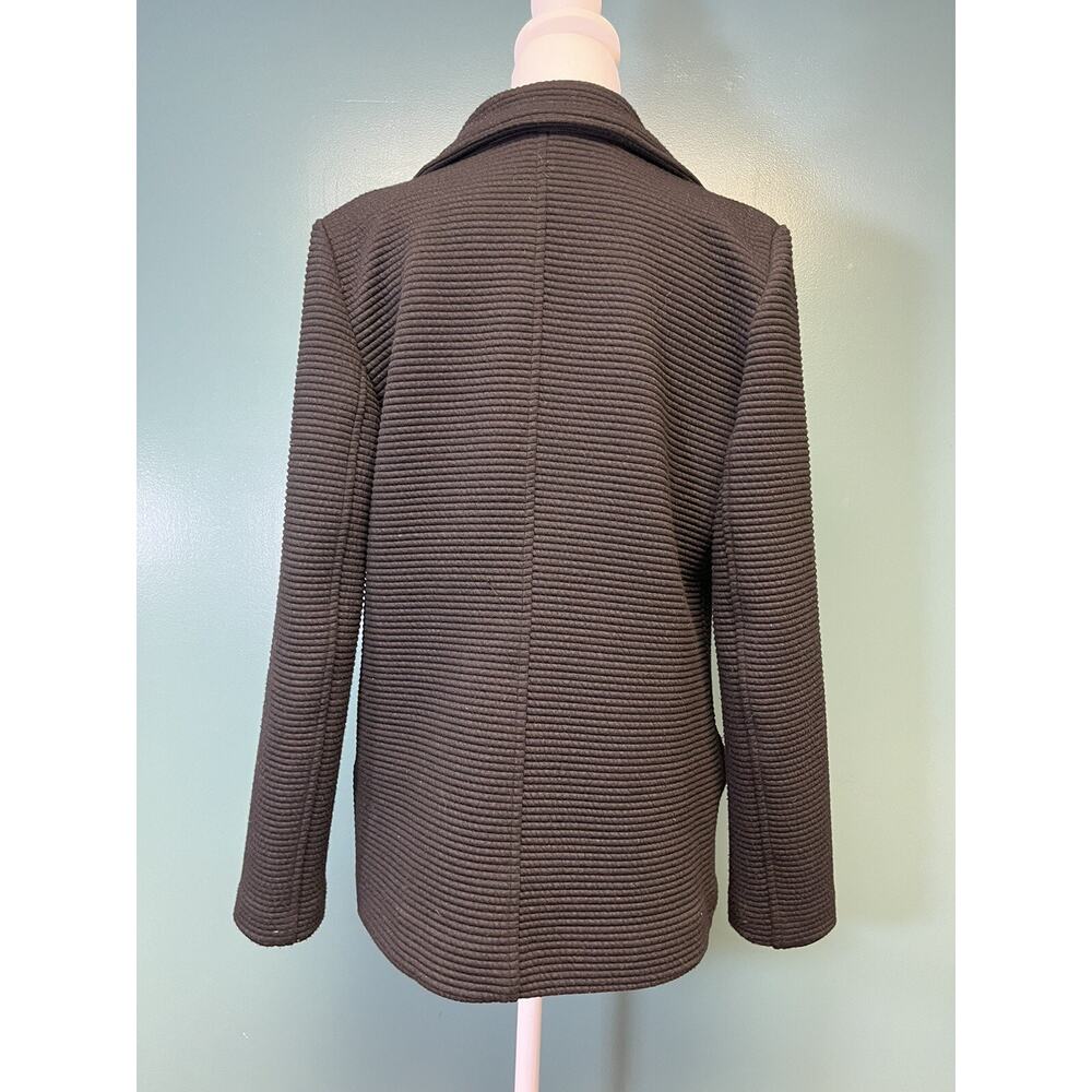 Elliot Lauren Women’s Black Quilted Blazer Jacket 10 Preppy Minimalist Normcore - Picture 2 of 9